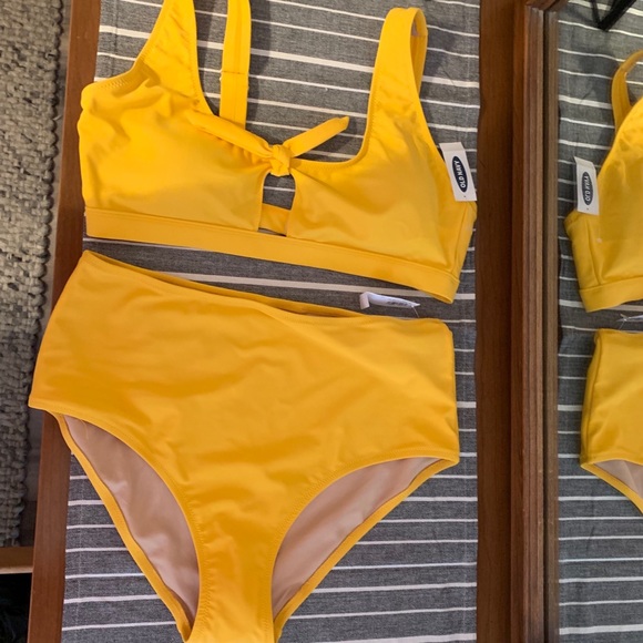 Old Navy Other - Old navy yellow high waisted bikini